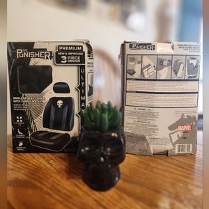 New (2) Punisher 3 piece seat cover